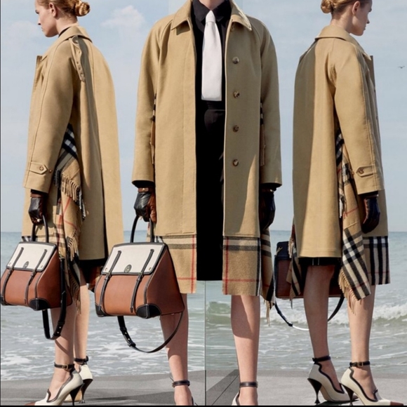 Burberry Jackets & Blazers - FALL SALE✨Burberry💯Cashmere Scarf Trench Coat 36/Small